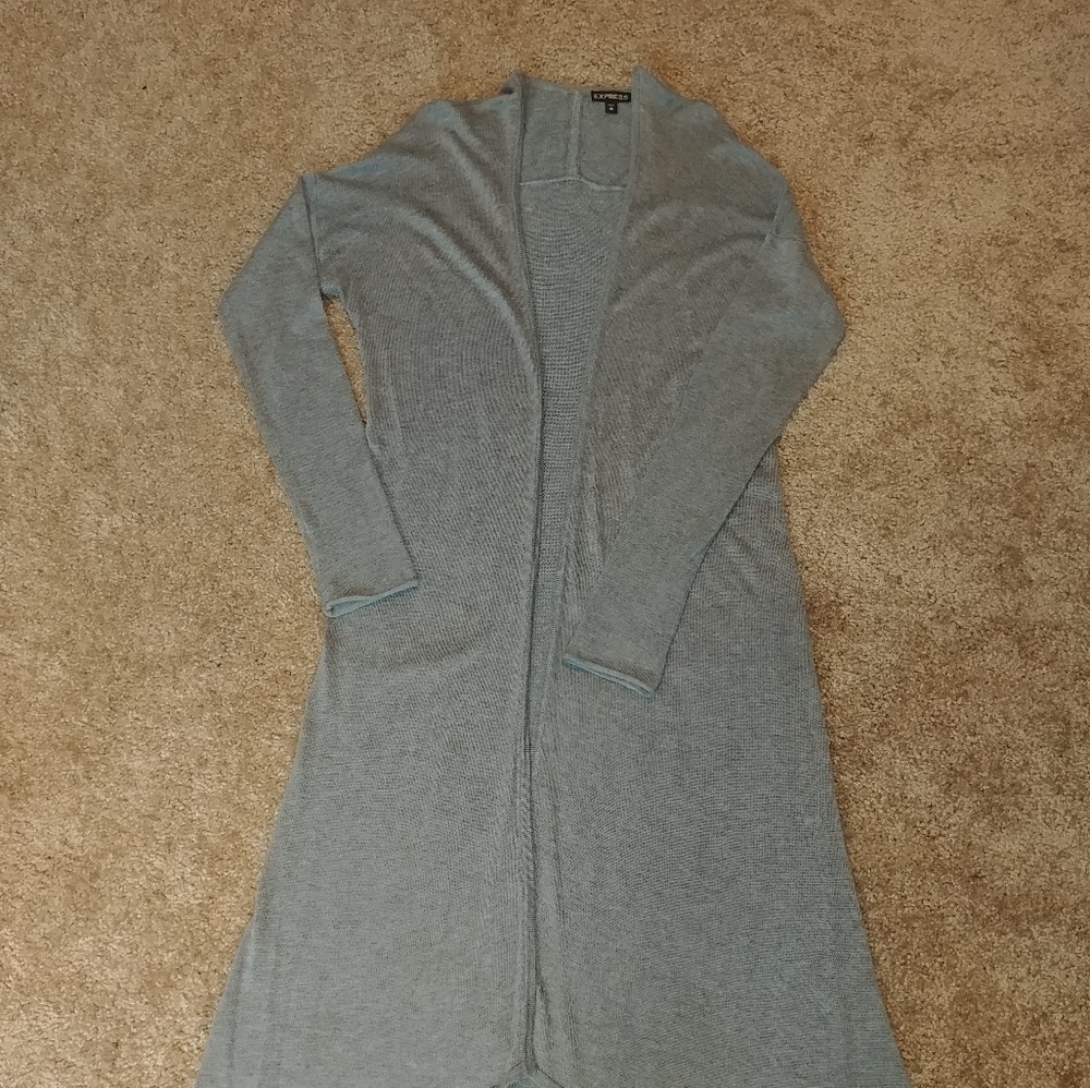 Express Sweater/Duster Charcoal XS